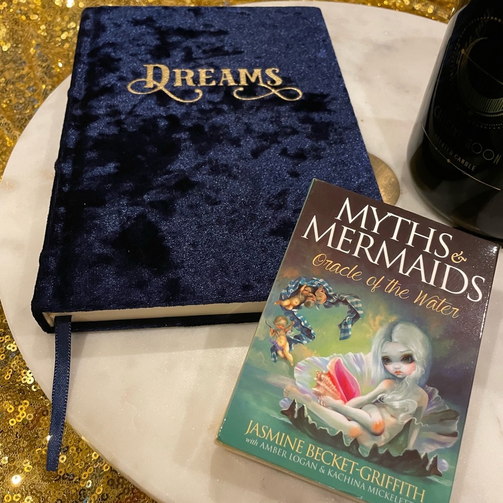 MYTHS & MERMAIDS Oracle Of The Water 42-Card Deck W/NWOT Velvet DREAMS Journal - Picture 9 of 14